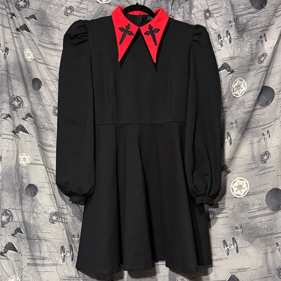 Katakomb Dresses & Skirts - KATAKOMB CROSS DRESS BISHOP SLEEVE SZ 3x